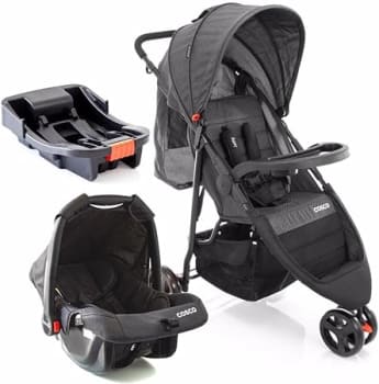 Travel System Jetty 3.0 Trio, Cosco, Preto Mescla