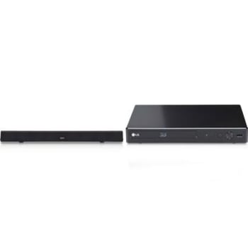DVD Blu-Ray Player 3D LG BP450 com 1 HDMI 1 USB Preto + Soundbar ONN LSP-60TC 2 Canais 30W Bluetooth
