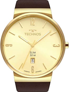 Relógio Technos Masculino Slim Dourado - GM10YO/2X