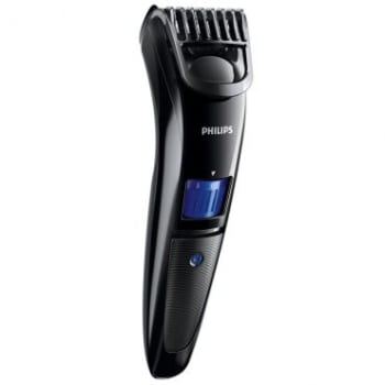 Aparador de Barba Philips QT4000- 10 Ajustes de Altura,Apara de 1 A 10mm,Lâminas Extra Afiadas,Ponta Arredondada Para Evitar Irritação, Lavável,Bivolt