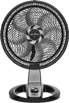 Ventilador Britânia BVT480, Titanium, 127V, 3 velocidades, 47cm, Hélice 8 pás, Classificação energética A, Super silencioso, 2 em 1 - Mesa ou Parede P