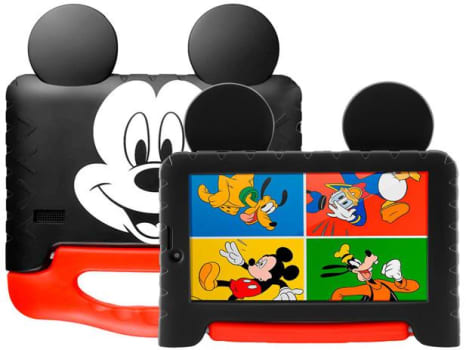 Tablet Infantil Multilaser Mickey Plus com Capa - 16GB 7” Wi-Fi Android 8.1 Quad Core Câm. 2MP - Magazine Ofertaesperta