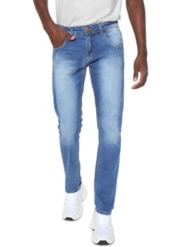 Calça Jeans Doc Dog Reta Basic Azul