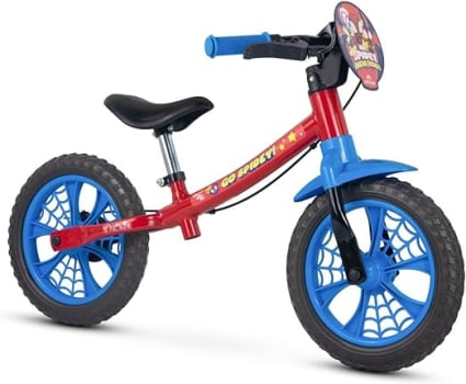 Bicicleta Infantil Balance Bike sem Pedal Spider Man Nathor