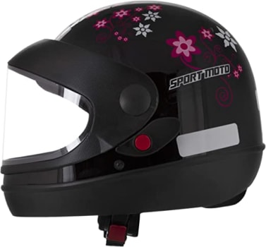 Pro Tork Capacete Sport Moto For Girls 58 Preto