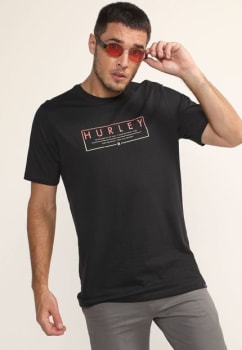 Camiseta Hurley Established Preta