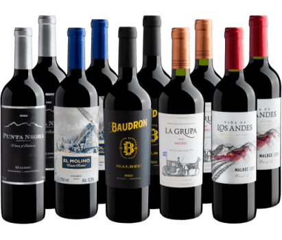 Kit Malbec em Dobro | 10 garrafas por R$27,90 cada