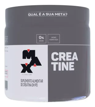 Suplemento Em Pó Max Titanium Monohidratada Sabor Without Flavor Em Pote