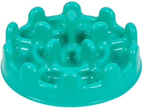  Comedouro Lento Funcional Mini Pet Fit Verde Agua Pet Games para Cães 