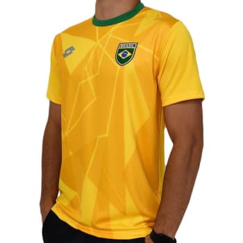 Camisa Brasil Lotto Amarela - Masculino - Amarelo