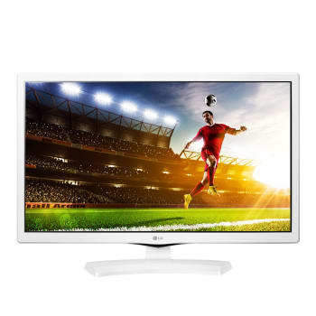 TV Monitor LED 24" LG 24MT49DF-WS HD 1 HDMI 1 USB Branco com Conversor Digital Integrado