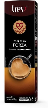 3 Corações Cápsula Café Espresso Forza TRES - 10 unidades