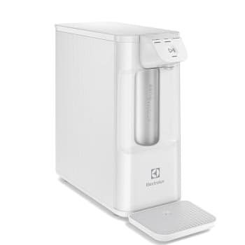 Purificador de Água Gelada Fria e Natural Elétrico Compacto Eletronico placa Electrolux Filtro refil 6 meses ou 3000l Painel Touch Bivolt Branco PE12B