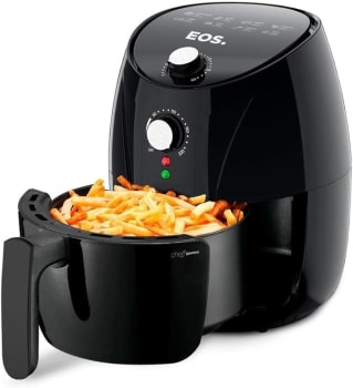 Fritadeira Sem Óleo Air fryer Eos Chef Gourmet 4 Litros Preto Eaf40p 110v