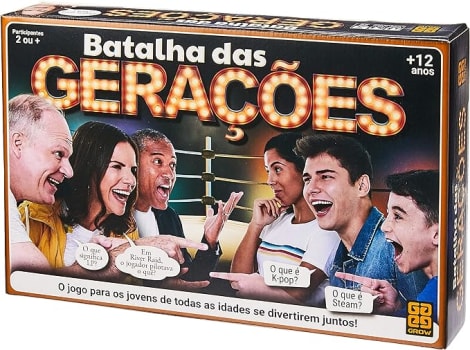 Grow - Batalha das Gerações Jogo De Tabuleiro, Multicolorido, (Grow 3583)