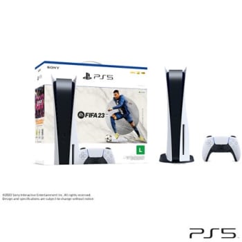 Console Playstation 5 Sony (Com leitor de Disco) + Jogo FIFA 23 (Digital) - PS5