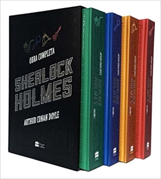 Box Livro Sherlock Holmes - 4 Volumes Capa dura