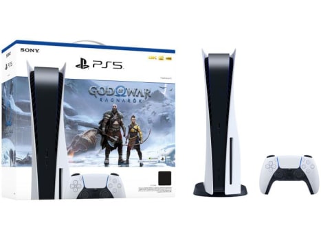 Console PlayStation 5 - PS5 Sony (Com leitor de Disco) + Jogo God of War: Ragnarok (Digital)