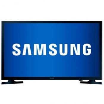 TV Slim LED Samsung 32" HD com Conversor Digital Integrado, Função Futebol, Connect Share Movie, Conexão HDMI e USB - 32J4000