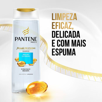  Shampoo Pantene Brilho Extremo, 200ml 