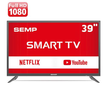 Smart TV LED 39" Full HD Semp TCL Toshiba L39S3900 com Wi-Fi Integrado, Conversor Digital, Ginga, PVR, Miracast, Entradas HDMI e USB