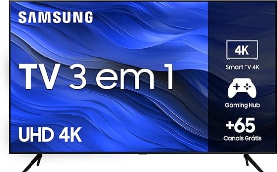 SAMSUNG Smart TV Crystal 50" 4K UHD CU7700 - Alexa built in Samsung Gaming Hub Preto