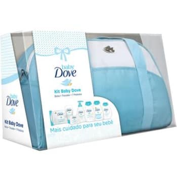 Kit Baby Dove Hidratação Enriquecida + Bolsa + Trocador