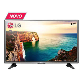 Smart TV LED 32" LG 32LJ600B HD 2 HDMI 1 USB Prata e Preto com Conversor Digital Integrado
