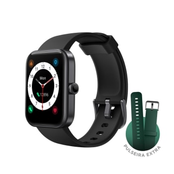 SmartWatch KaBuM! Smart 700 Pulseira Extra Compatível IoT Alexa - KBSAC0