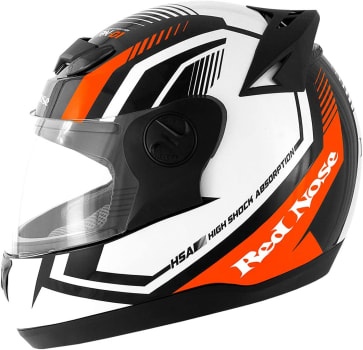 Pro Tork Capacete Evolution G6 Red Nose RN-01 60 Multicor (Preto/Branco/Laranja)