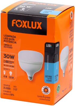 Foxlux Lâmpada LED de Alta Potência 30W 6500K Bivolt