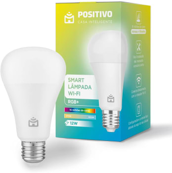 Smart Lâmpada Wi-Fi RGB+ Positivo Casa Inteligente LED 12W Bivolt