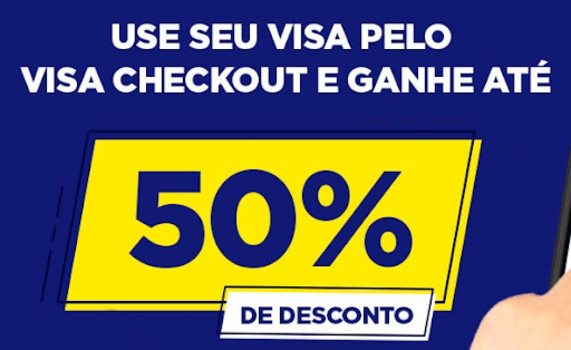 RicardoEletro - Até 50% de Desconto no Pagamento pelo Visa Checkout