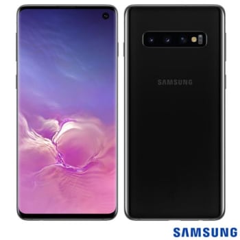 Samsung Galaxy S10 Preto, com Tela Infinita de 6,1", 4G, 512GB e Câmera Tripla de 12MP+12MP+16MP - SM-G973FZKKZTO - SGSMG973FSPTO_PRD