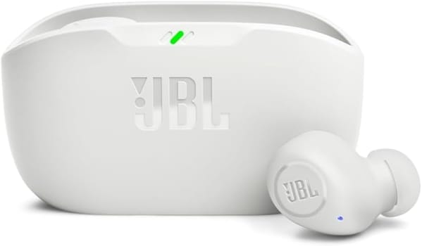 Fone de Ouvido Sem Fio JBL Wave Buds TWS, Bluetooth (Branco)