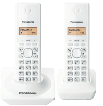 Telefone Sem Fio Panasonic Tg1712  Branco Identificador, Base + 1 Ramal (Cód: 9347880)