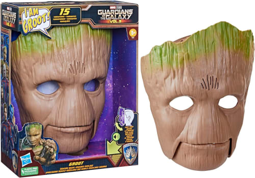 Máscara Sonora do Groot Marvel Marrom e Verde