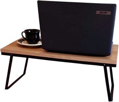 Mesa Dobrável Strassis Design SD-3006 Metal e MDF Cor: Preto