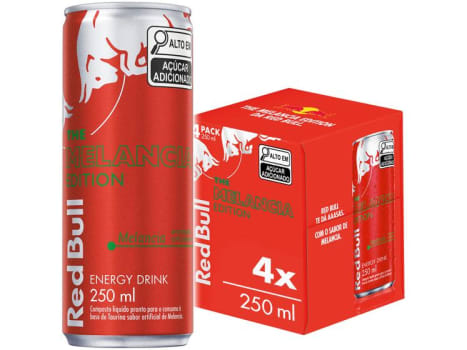 Bebida Energética Red Bull Melancia - 250ml 4 Unidades - Bebida Energética - Magazine {{route.pmdStoreName}}Logo LuLogo Magalu