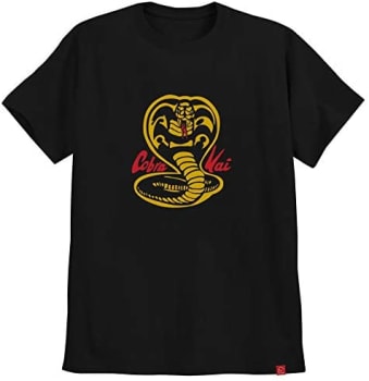 Camiseta Cobra Kai Camisa Masculina Série Karatê Kid