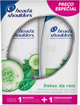 Shampoo + Condicionador de Cuidados com a Raiz Head & Shoulders Detox da Raiz 200Ml, Head & Shoulders