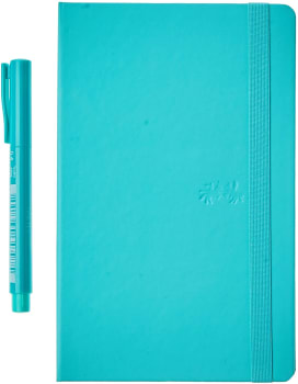Caderno Pontilhado + Fine Pen Faber-Castell CDNETA/VD Creative Journal 20x12.5cm Verde 84 Folhas
