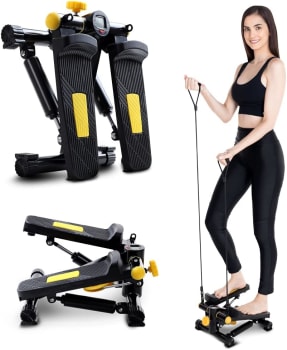 Mini Stepper Simulador Caminhada Exercício Pernas Glúteos Fitness