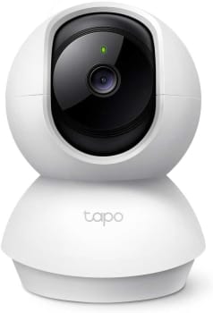 Camera de Segurança Wi-Fi 360º, 1080p Full HD TP-Link Tapo C200, Visão Noturna, Audio de duas vias, Detecção de Movimentos, Trabalha com Alexa, 512G d