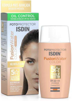 Protetor Solar Isdin Fotoprotector FPS50 Fusion Water Color Cor Média 50ml