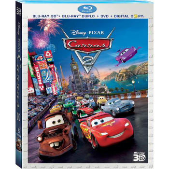 Superset Carros 2 (Blu-ray 3D + Blu-ray duplo + DVD + Digital copy - 5 discos)