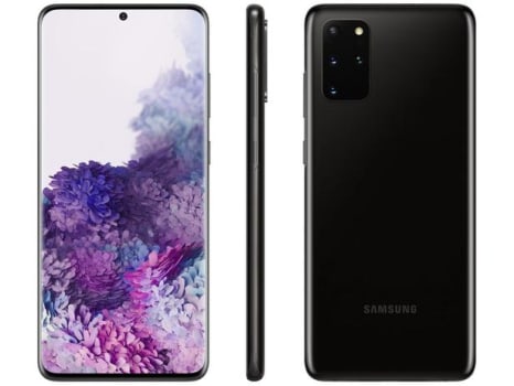 Smartphone Samsung Galaxy S20+ 128GB Cosmic Black - 8GB RAM Tela 6,7” Câm. Quádrupla + Selfie 10MP - Magazine Ofertaesperta