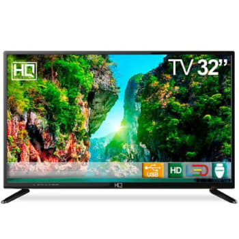 TV LED 32" HQ HQTV32 Resolução HD com Conversor Digital 3 HDMI 2 USB Recepção Digital - Magazine Ofertaesperta