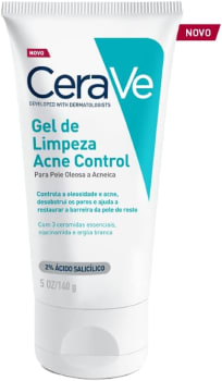 Gel de Limpeza Cerave Acne Control com Niacinamida e Ácido Salicílico 140g