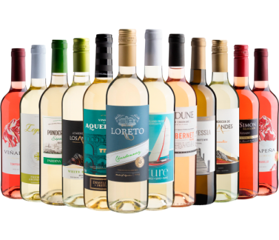 Kit 12 Vinhos Refrescantes por R$27,90 cada garrafa